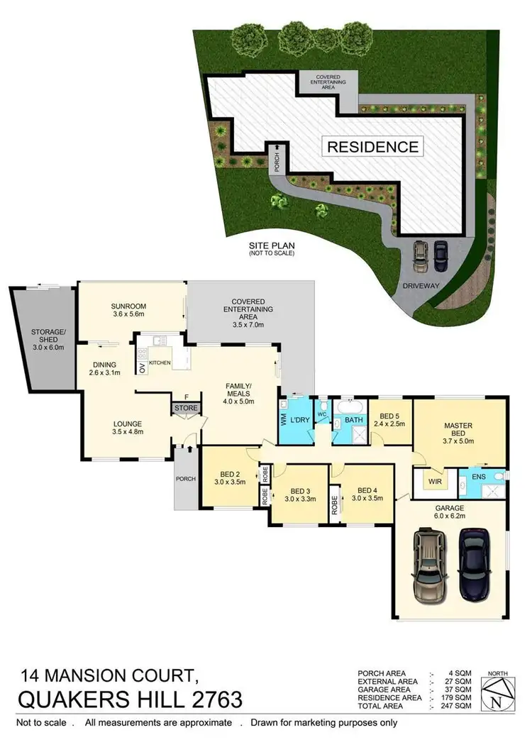 Floorplan of Homely house listing, 14 Mansion Court, Quakers Hill NSW 2763