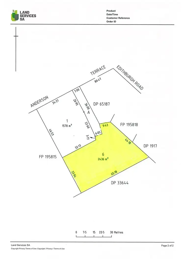 Floorplan of Homely land listing, LOT 6/4 Anderson Terrace, Yorketown SA 5576