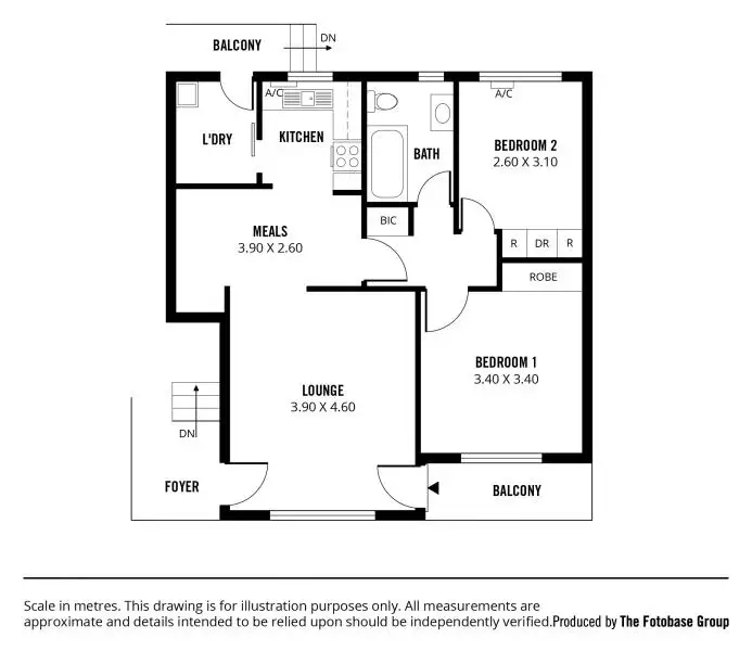 Floorplan of Homely unit listing, 6/39 Aroha Terrace, Black Forest SA 5035
