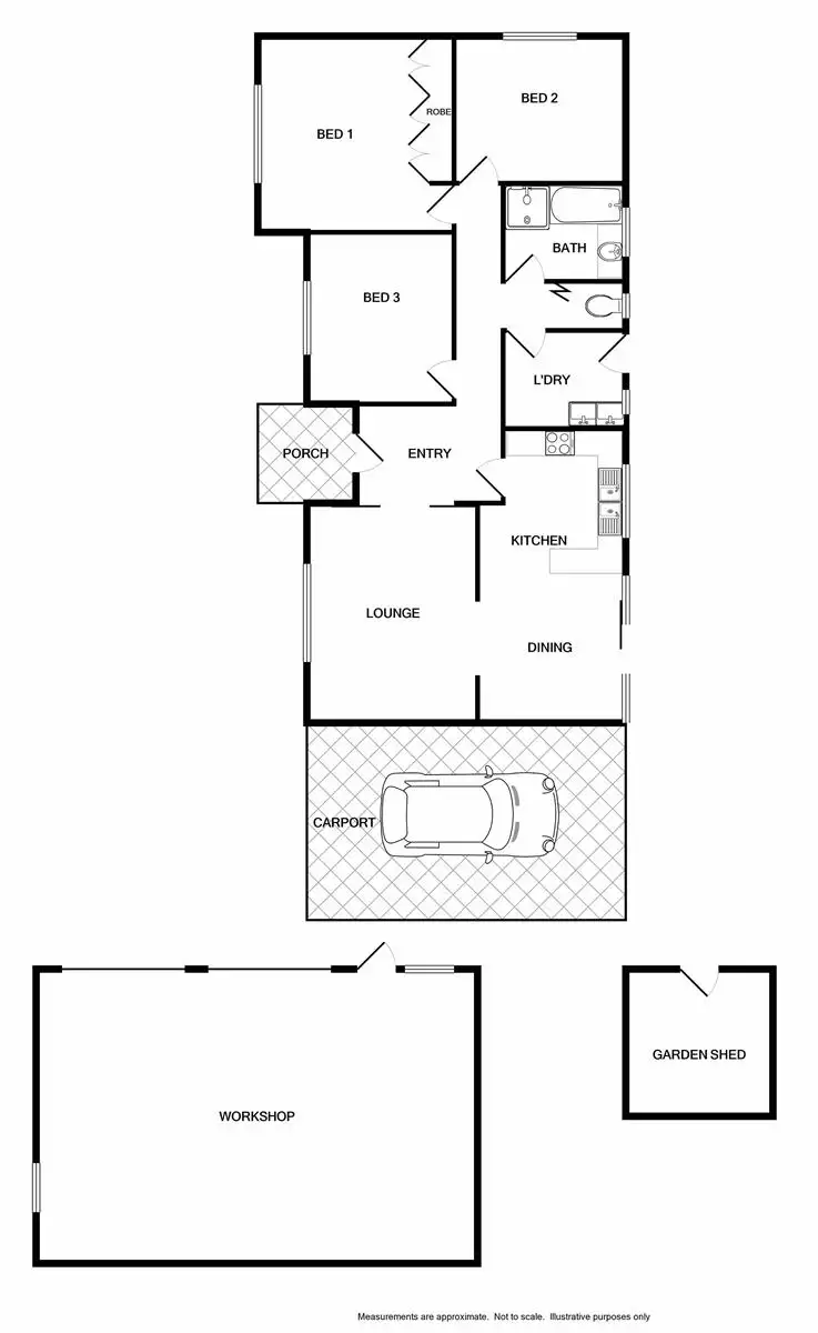 Floorplan of Homely house listing, 8 Fox Street, Henty NSW 2658