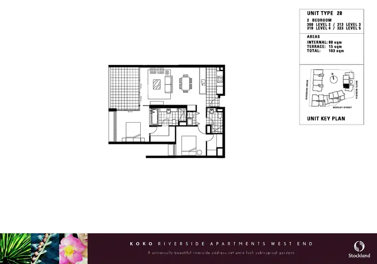 Floorplan of Homely apartment listing, 313/10 Pidgeon Close, West End QLD 4101