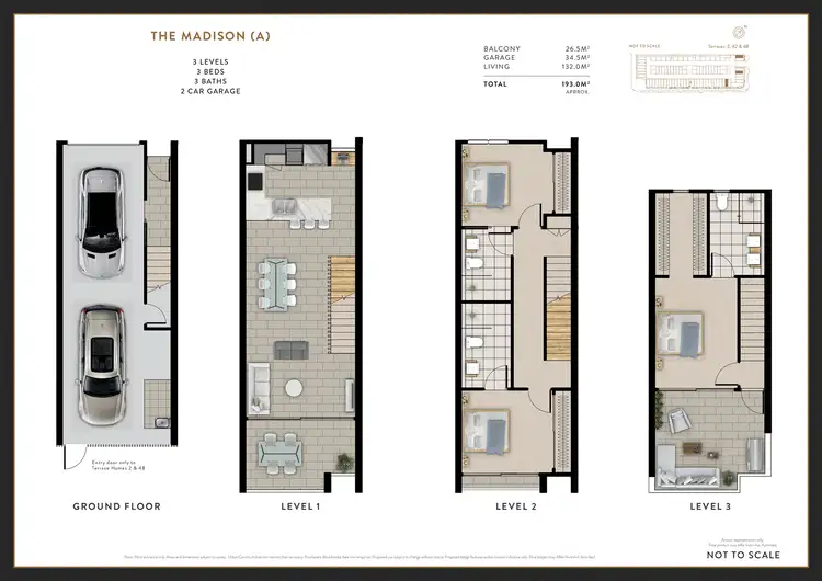 Floorplan of Homely townhouse listing, 34/24 Kurilpa Street, West End QLD 4101