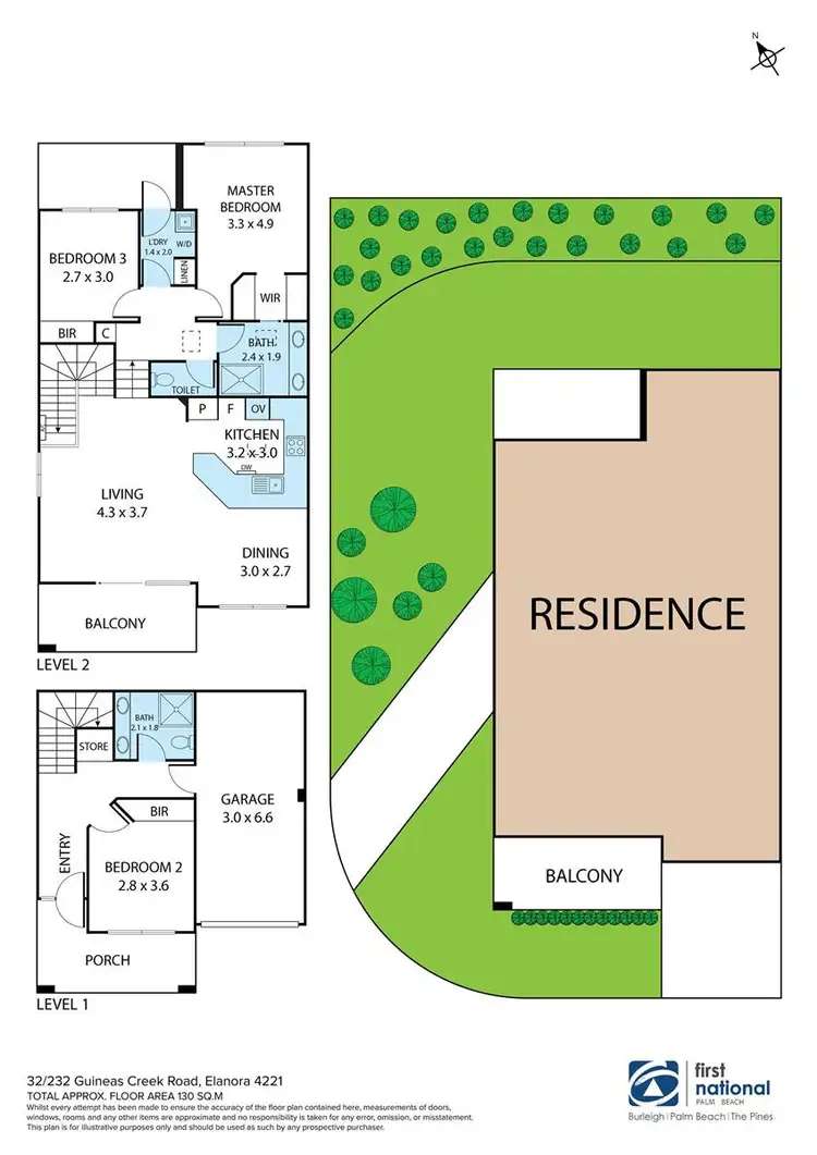 Floorplan of Homely townhouse listing, 32/232 Guineas Creek Road, Elanora QLD 4221