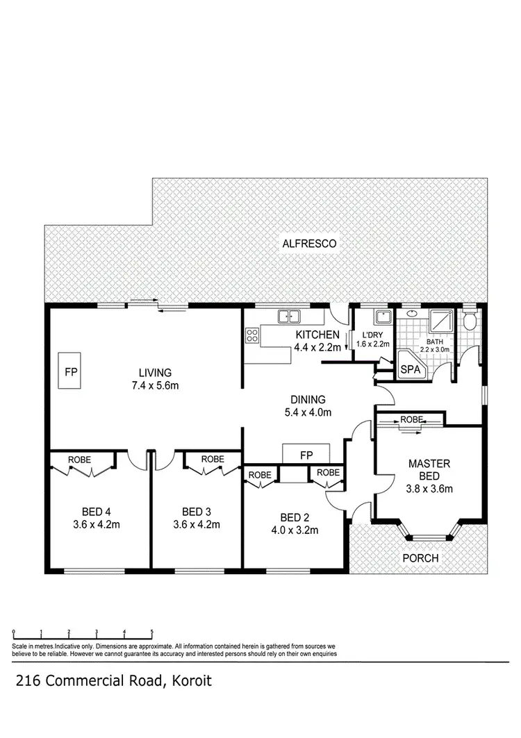 Floorplan of Homely house listing, 216 Commercial Road, Koroit VIC 3282