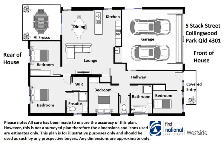 Floorplan of Homely house listing, 5 Stack Street, Collingwood Park QLD 4301