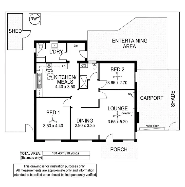 Floorplan of Homely house listing, 35 Lindsay Avenue, Edwardstown SA 5039