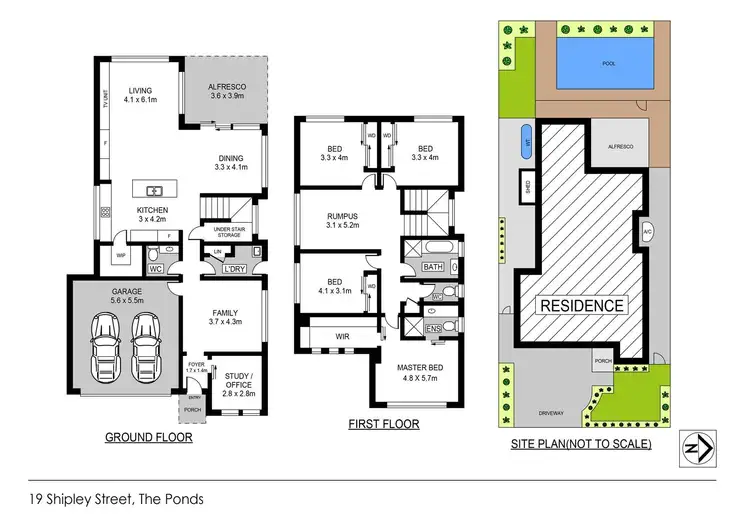 Floorplan of Homely house listing, 19 Shipley Street, The Ponds NSW 2769