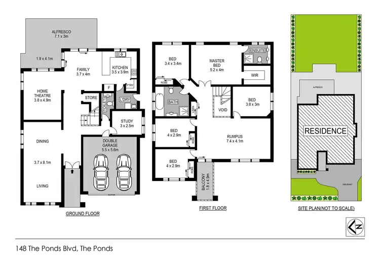 Floorplan of Homely house listing, 148 The Ponds Boulevard, The Ponds NSW 2769