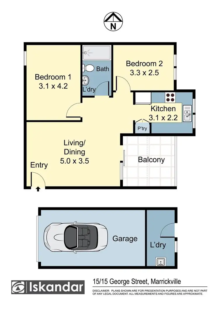 Floorplan of Homely apartment listing, 15/15 George Street, Marrickville NSW 2204