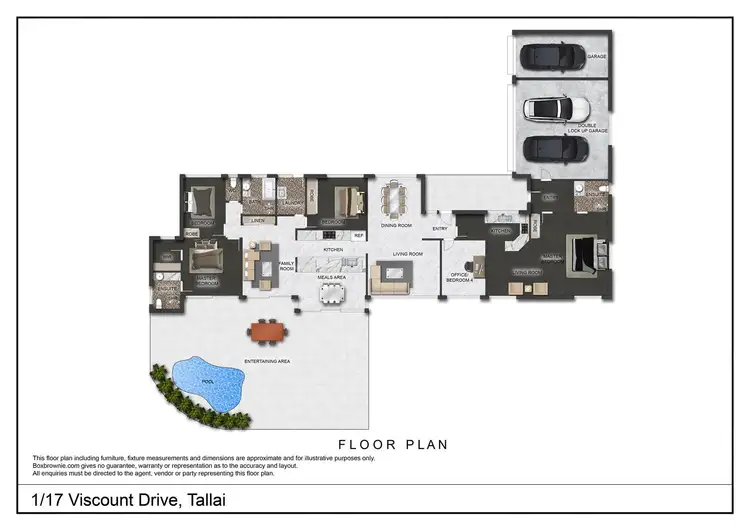 Floorplan of Homely house listing, 1/17 Viscount Drive, Tallai QLD 4213
