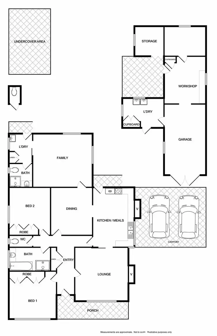 Floorplan of Homely house listing, 13 Kelly Street, Wodonga VIC 3690