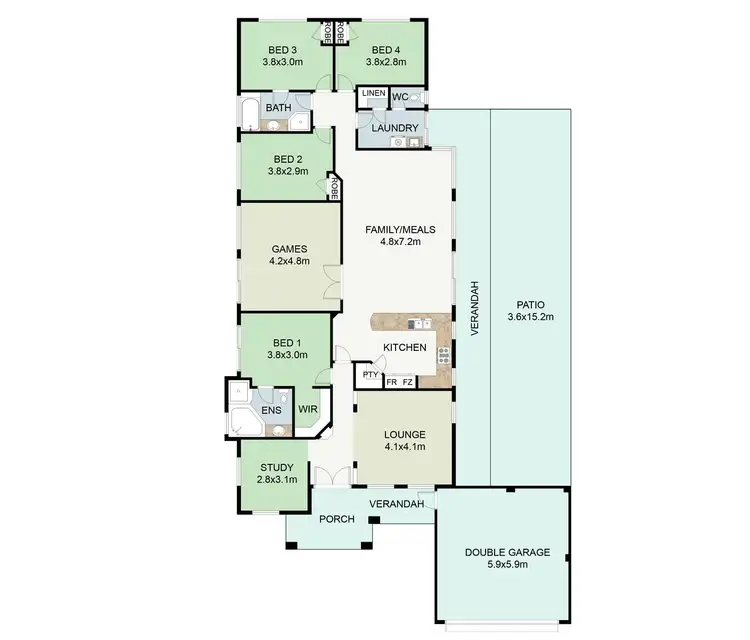 Floorplan of Homely house listing, 11 Roslin Road, Wanneroo WA 6065