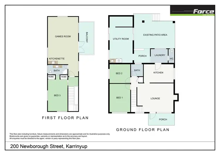 Floorplan of Homely house listing, 200 Newborough Street, Karrinyup WA 6018