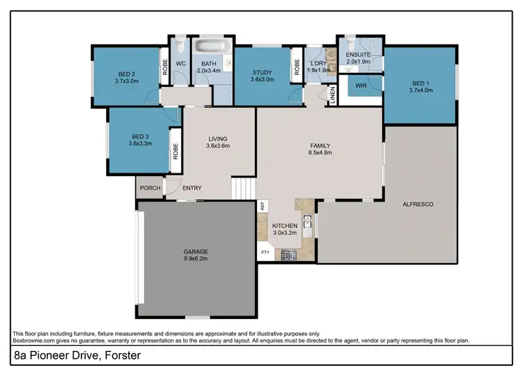 Floorplan of Homely house listing, 8a Pioneer Drive, Forster NSW 2428