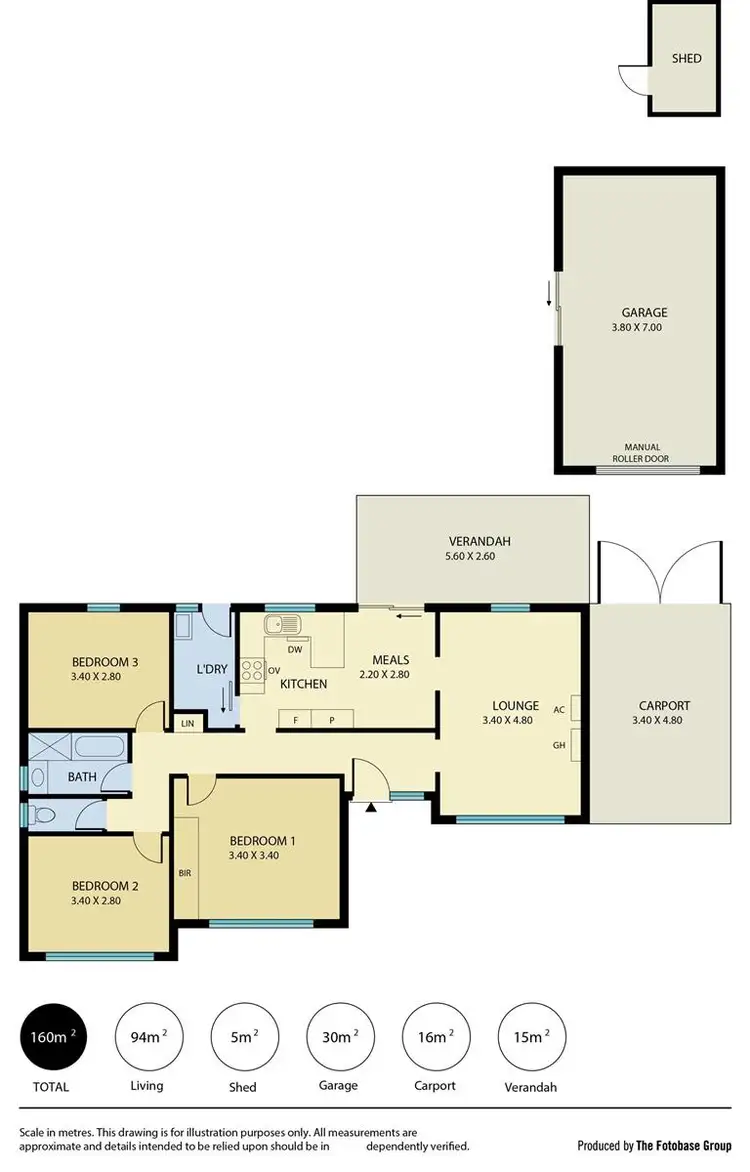 Floorplan of Homely house listing, 23 Kirrawee Drive, Redwood Park SA 5097