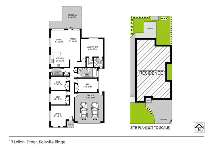 Floorplan of Homely house listing, 13 Leilani Street, Kellyville Ridge NSW 2155