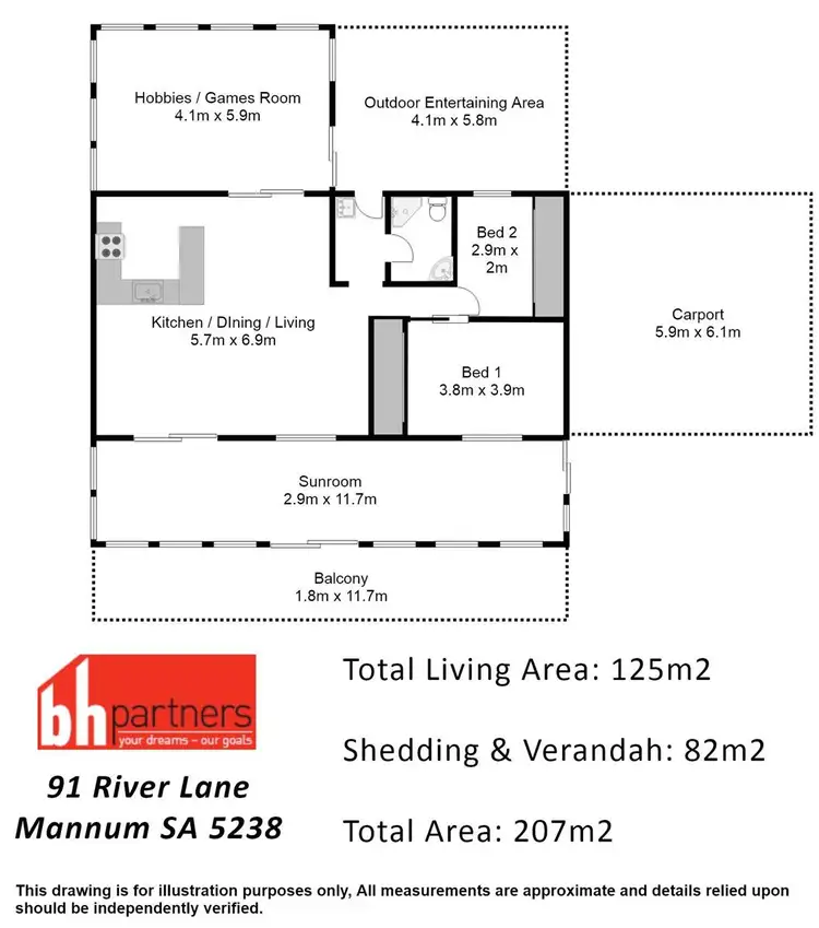 Floorplan of Homely house listing, 91 River Lane, Mannum SA 5238