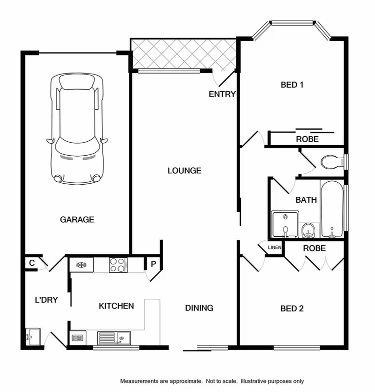 Floorplan of Homely unit listing, 3/218-220 Beechworth Road, Wodonga VIC 3690