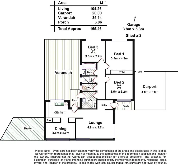 Floorplan of Homely house listing, 3 Halsey Road, Elizabeth East SA 5112