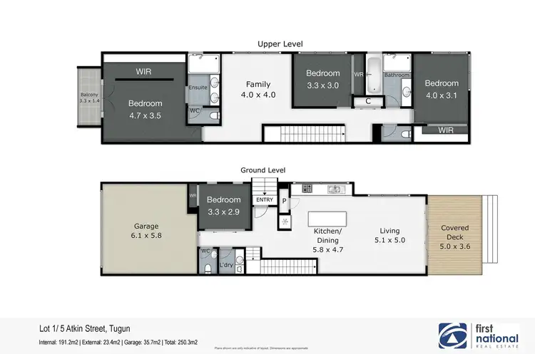 Floorplan of Homely semi-detached listing, 1/5 Atkin Street, Tugun QLD 4224