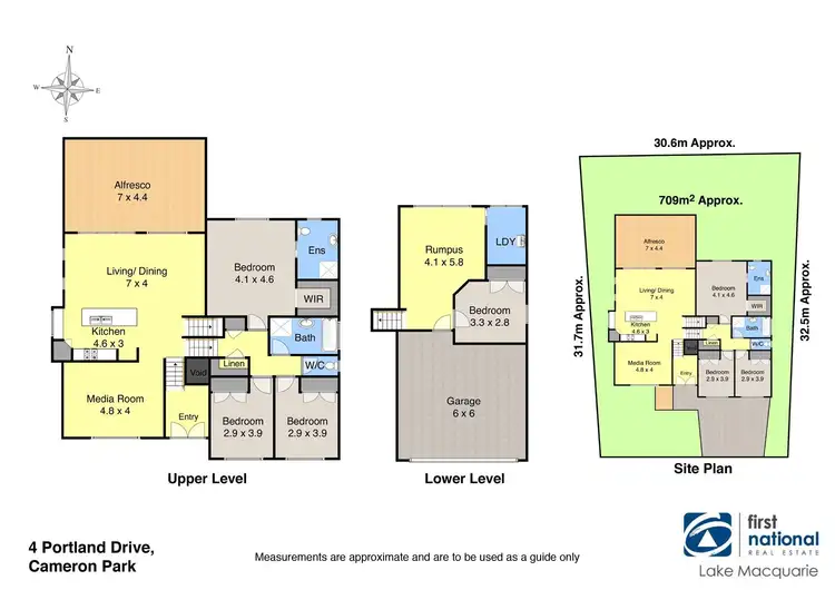 Floorplan of Homely house listing, 4 Portland Drive, Cameron Park NSW 2285