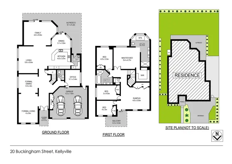 Floorplan of Homely house listing, 20 Buckingham Street, Kellyville Ridge NSW 2155
