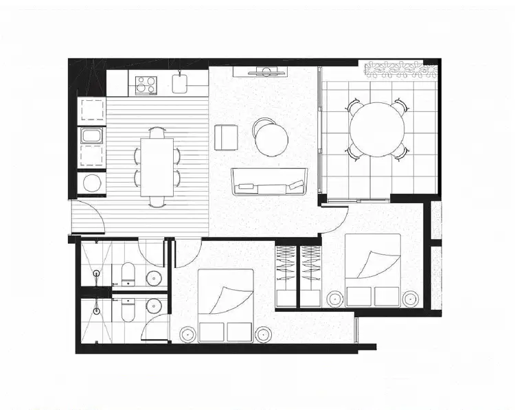 Floorplan of Homely apartment listing, 203/31 Bank Street, West End QLD 4101