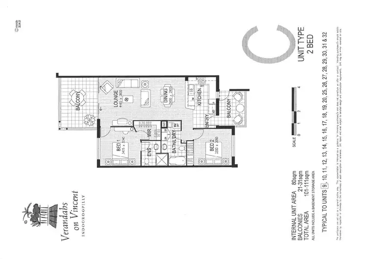 Floorplan of Homely apartment listing, 19/38 Vincent Street, Indooroopilly QLD 4068