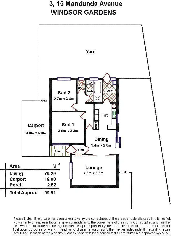 Floorplan of Homely house listing, 3/15 Manunda Avenue, Windsor Gardens SA 5087