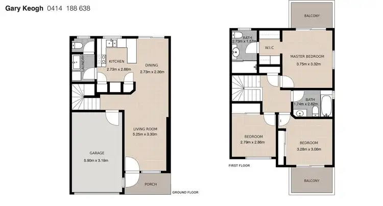Floorplan of Homely townhouse listing, 99/31 Archipelago Street, Pacific Pines QLD 4211