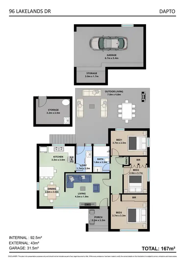 Floorplan of Homely house listing, 96 Lakelands Drive, Dapto NSW 2530