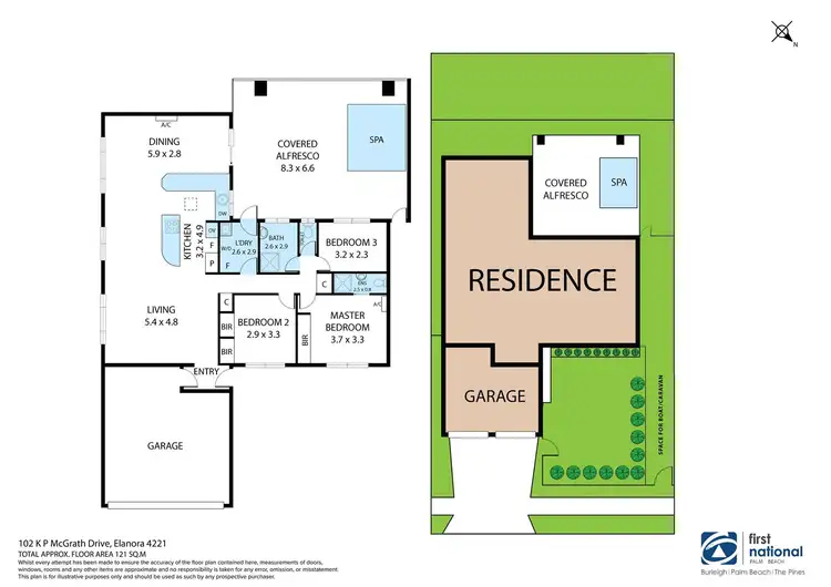 Floorplan of Homely house listing, 102 K P McGrath Drive, Elanora QLD 4221