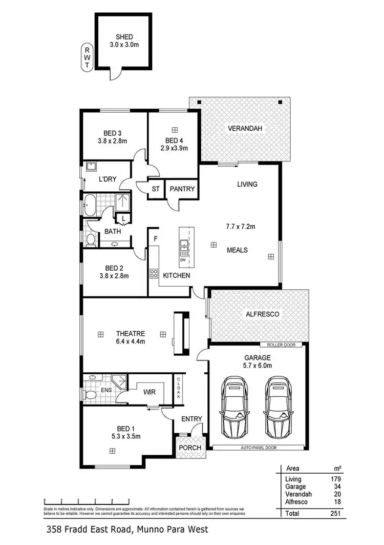 Floorplan of Homely house listing, 358 Fradd East Road, Munno Para West SA 5115