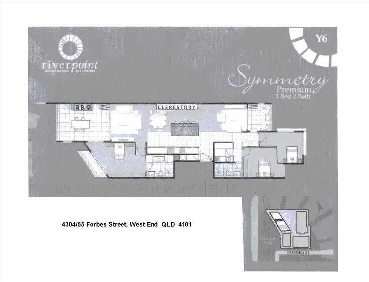 Floorplan of Homely apartment listing, 4304/55 Forbes Street, West End QLD 4101