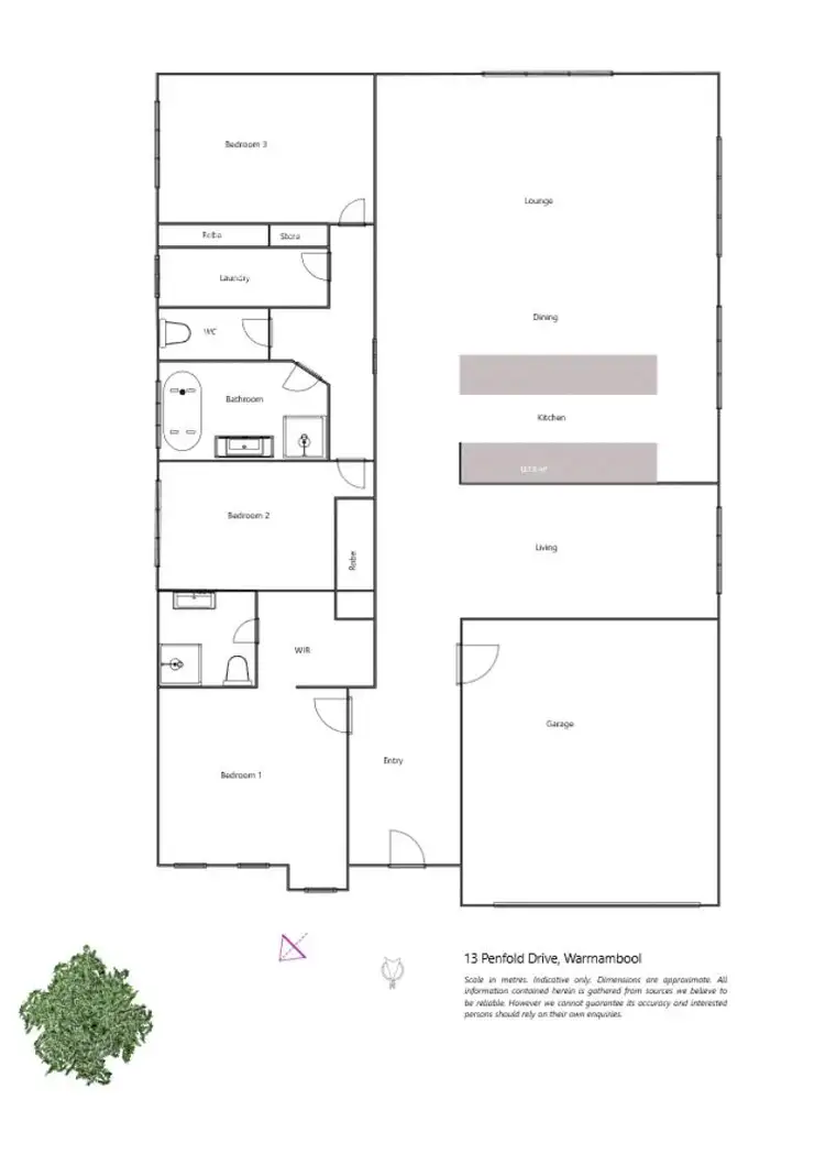 Floorplan of Homely house listing, 13 Penfold Drive, Warrnambool VIC 3280