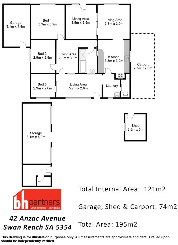 Floorplan of Homely house listing, 42 Anzac Avenue, Swan Reach SA 5354