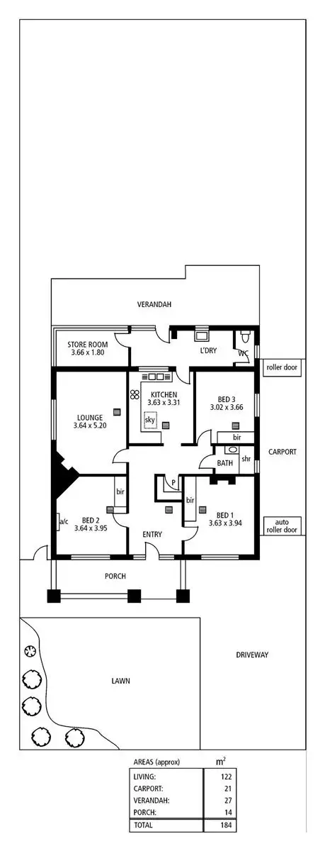 Floorplan of Homely house listing, 3 Collingrove Avenue, Broadview SA 5083