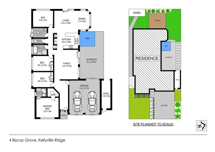 Floorplan of Homely house listing, 4 Biscay Grove, Kellyville Ridge NSW 2155
