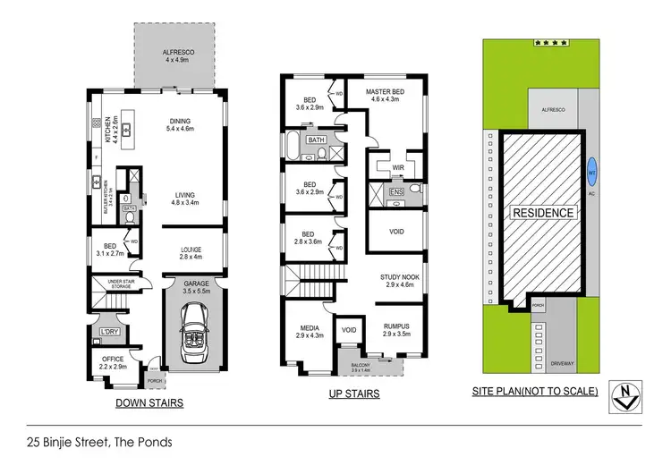 Floorplan of Homely house listing, 25 Binjie Street, The Ponds NSW 2769