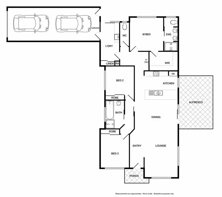 Floorplan of Homely house listing, 12 Cardiff Drive, Wodonga VIC 3690