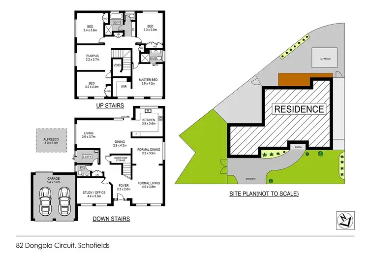 Floorplan of Homely house listing, 82 Dongola Circuit, Schofields NSW 2762
