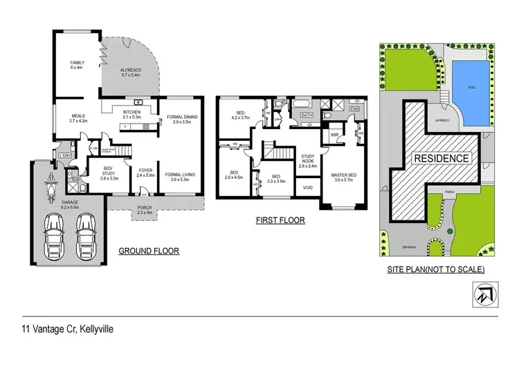 Floorplan of Homely house listing, 11 Vantage Crescent, Kellyville NSW 2155