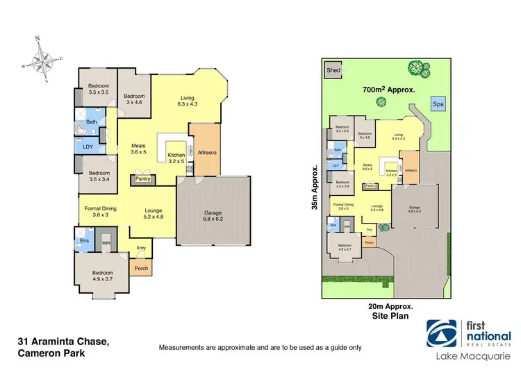 Floorplan of Homely house listing, 31 Araminta Chase, Cameron Park NSW 2285