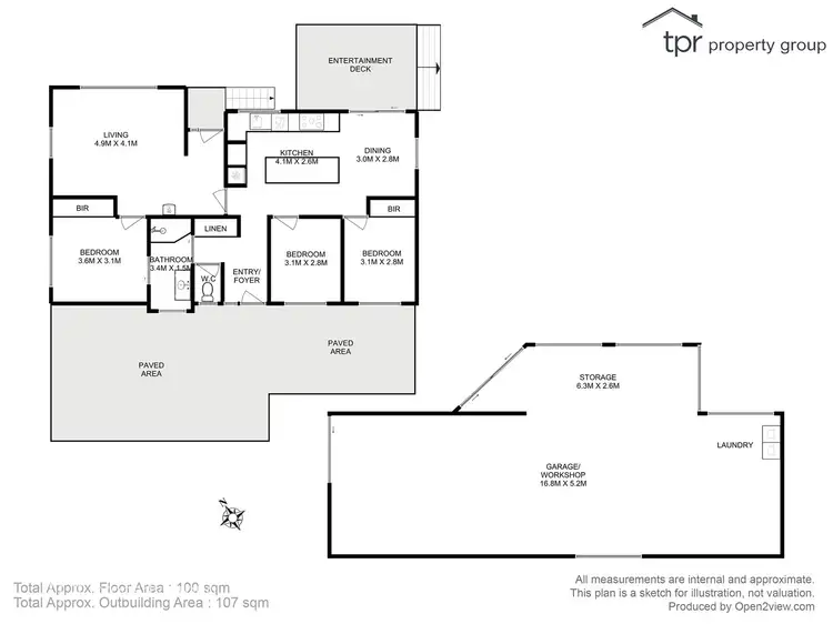 Floorplan of Homely house listing, 39 Andersons Road, Lower Longley TAS 7109