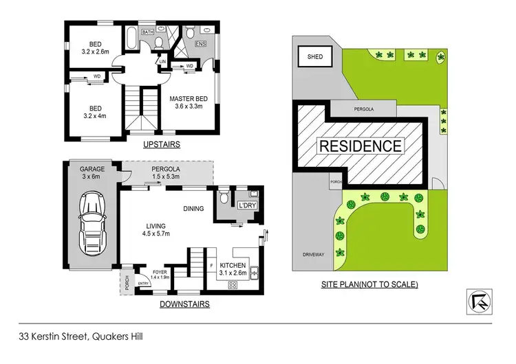 Floorplan of Homely townhouse listing, 33 Kerstin Street, Quakers Hill NSW 2763