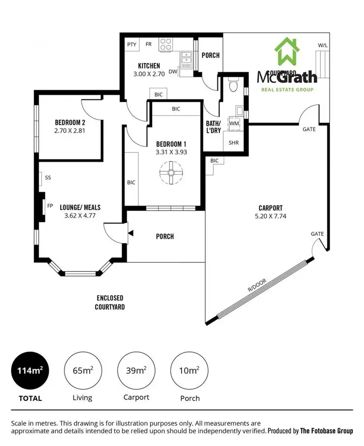 Floorplan of Homely unit listing, 1/2 Wheaton Road, Plympton SA 5038