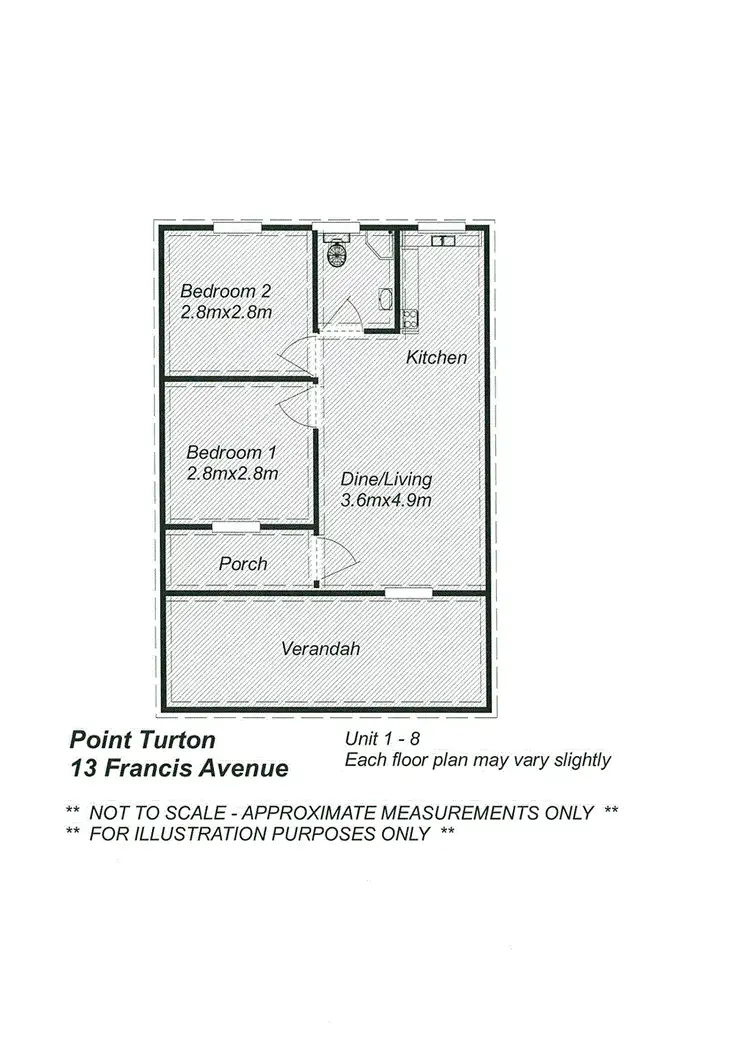 Floorplan of Homely apartment listing, 4/13 Francis Avenue, Point Turton SA 5575