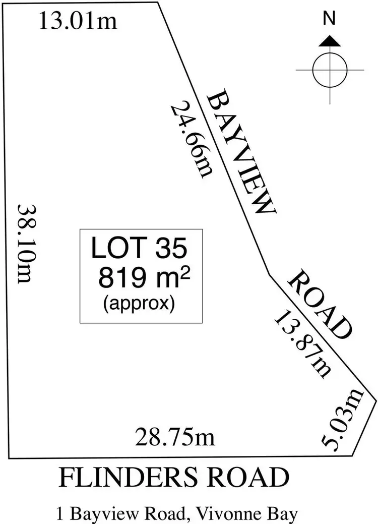 Floorplan of Homely house listing, 1 Bayview Road, Vivonne Bay SA 5223