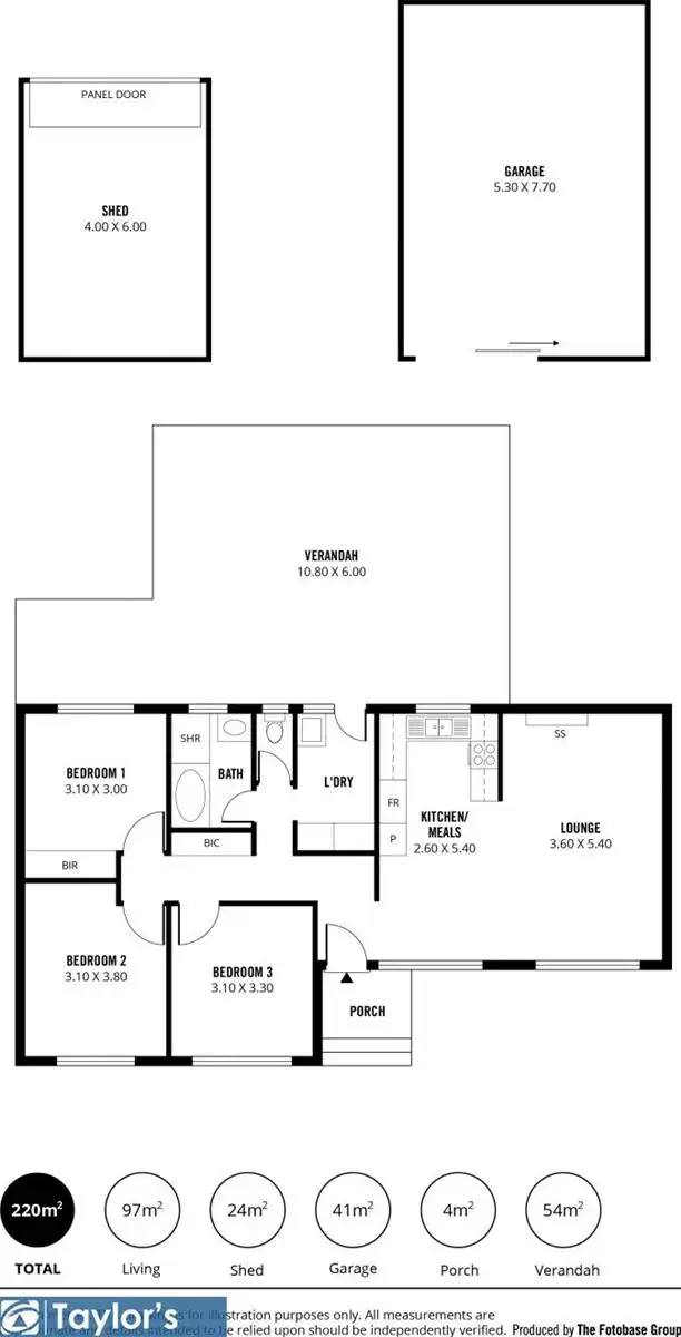 Floorplan of Homely house listing, 333 Bridge Road, Para Hills SA 5096
