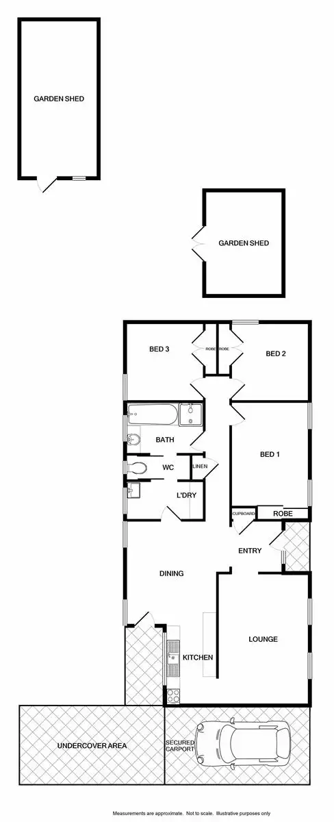 Floorplan of Homely house listing, 6 Vienna Court, Wodonga VIC 3690